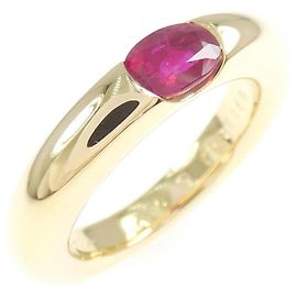 Cartier Ellipse Ring aus 18K Gelbgold mit Rubin