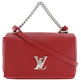 Louis Vuitton Borsa Lockme II BB in pelle rossa