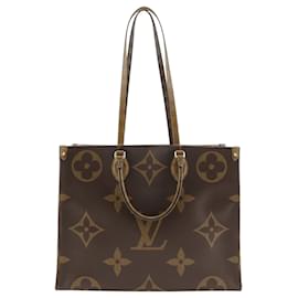 Louis Vuitton Borsa OnTheGo GM Monogramma Reverse Gigante Marrone