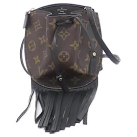 Borsa a Spalla Noé MINI M67802 in Tela Monogram con Frange Louis Vuitton