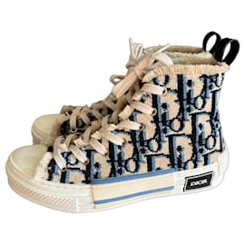 Baskets montantes Dior Oblique en tissu