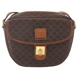 Borsa a Spalla Celine Vintage Macadam in Tela e Pelle - Céline