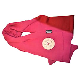 Sciarpa Moschino in lana rosa