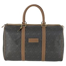 Christian Dior Vintage Honeycomb Boston bag Canvas and Leather