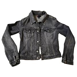 Chaqueta de mezclilla gris Diesel
