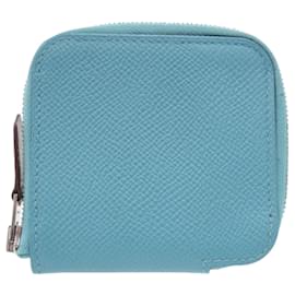 Porte-monnaie compact mini Azap en soie Hermès