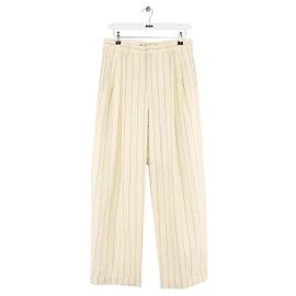 Marni Weite ecru Wollhose