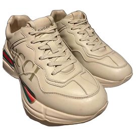 Gucci Rhyton Sneaker Creme Lammleder