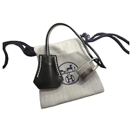 Clochette, tirador y candado Hermès para bolso Kelly VIP caja azul pedido especial bolsa de polvo azul