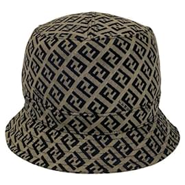 Fendi Zucchino Logo Bucket Hat