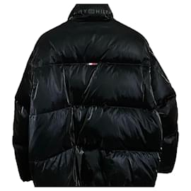 Chaqueta de Plumas Tommy Hilfiger Negro Brillante Nylon