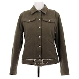 Jean Paul Gaultier Wolljacke Khaki Größe 42