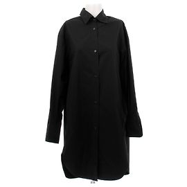 Vestido camisa Hugo Boss negro de algodón