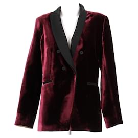 DMN Bordeaux Samt Blazer