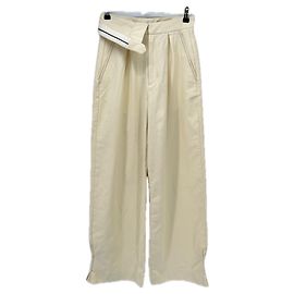 Autre Marque ALOHAS Hose aus Baumwolle Ecru Größe S