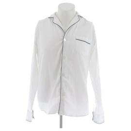 Autre Marque Camisa de pijama blanca de algodón