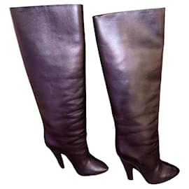 Saint Laurent hohe Lederstiefel