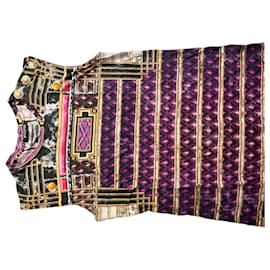 Camiseta con Estampado Geométrico Balmain