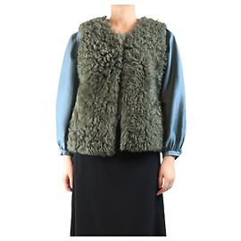 Rachel Comey Gilet reversibile in shearling kaki - taglia S