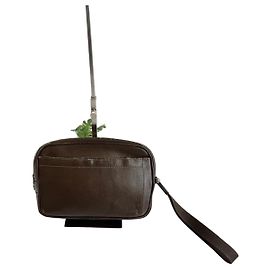 Pochette Louis Vuitton in pelle marrone