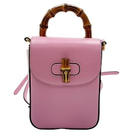Borsa a mano Gucci Bamboo Line
