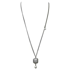 Collana Pendente in Argento Chanel Coco Mark
