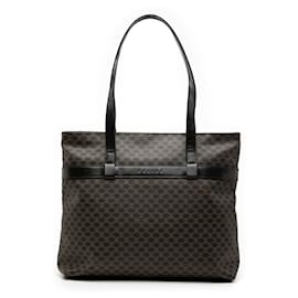 Céline Borsa tote in tela rivestita Macadam nera di Celine