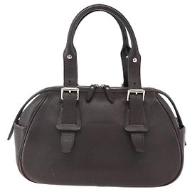 Borsa a mano vintage in pelle Burberry