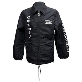 Lanvin Enter Nothing bedruckte Bomberjacke aus schwarzem Nylon