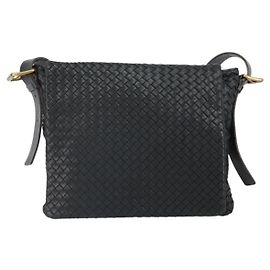 Borsa messenger a flap quadrata Bottega Veneta Intrecciato Nappa Media