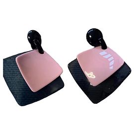 Orecchini Emporio Armani in resina rosa e nero