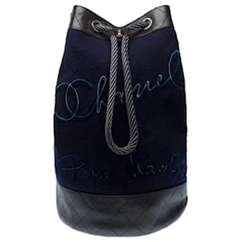 Borsa CHANEL in Lana Blu Marino - 103259