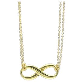 Tiffany & Co Collana Pendente Infinity in Oro Giallo 18K Tiffany