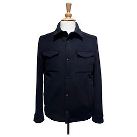 Herno marineblaue Woll- und Kaschmirmantel