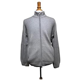 Autre Marque Chaleco gris de lana y cachemira Gran Sasso