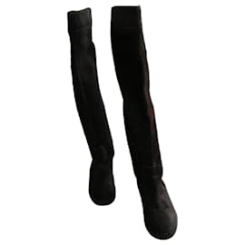 Autre Marque Stivali Overknee Manufacture d'Essai Marroni Camoscio