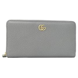 Gucci Bi-Fold Langbörse aus grauem Leder