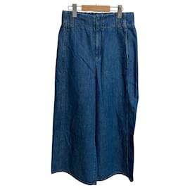 Autre Marque Pantalones anchos recortados de denim orgánico MACPHEE