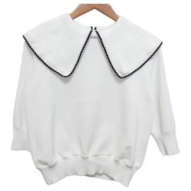 Autre Marque Strickpullover mit besticktem Kragen Yori