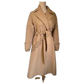 Abrigo Largo Cinturón Claudie Pierlot – Beige Arena – Talla 36