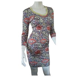 Just Cavalli Kleid mit Blumenmuster und Langarm