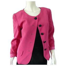 Jaqueta Georges Rech Rosa de Viscose Texturizada
