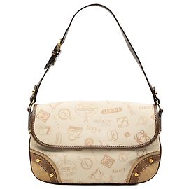 LOEWE Borsa a Spalla in Tela con Rifiniture in Camoscio - 160° Anniversario