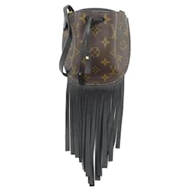 Borsa a Spalla Noé MINI in Monogram con Frange di Louis Vuitton