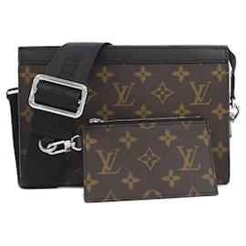 Tragbare Geldbörse Louis Vuitton Monogram Macassar Gaston