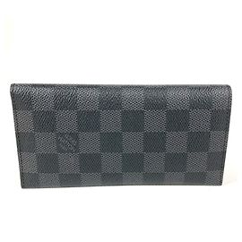 Estuche para tarjetas de visita Louis Vuitton Damier Graphite