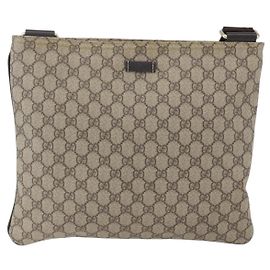Borsa messenger con zip Gucci GG in tela rivestita grande