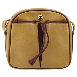 Borsa a tracolla in pelle Must de Cartier con frange