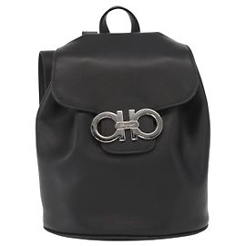 Zaino in pelle mini con flap e cordoncino Gancini di Salvatore Ferragamo