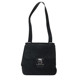Borsa a Spalla Vala in Pelle Scamosciata Salvatore Ferragamo